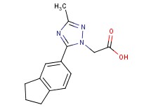 [5-(2,3-dihydro-1H-inden-5-yl)-3-methyl-1H-1,2,4-triazol-1-yl]acetic acid