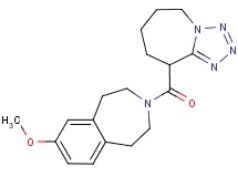 7-methoxy-3-(6,7,8,9-tetrahydro-5H-tetrazolo[1,5-a]azepin-9-ylcarbonyl)-2,3,4,5-tetrahydro-1H-3-benzazepine