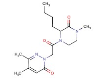 2-[2-(2-butyl-4-methyl-3-oxo-1-piperazinyl)-2-oxoethyl]-5,6-dimethyl-3(2H)-pyridazinone