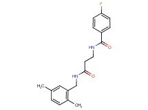 N-{3-[(2,5-dimethylbenzyl)amino]-3-oxopropyl}-4-fluorobenzamide