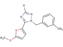 5-(5-methoxy-2-furyl)-1-(3-methylbenzyl)-1H-1,2,4-triazole