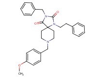 3-benzyl-8-(4-methoxybenzyl)-1-(2-phenylethyl)-1,3,8-triazaspiro[4.5]decane-2,4-dione