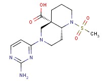 (4aS*,8aR*)-6-(2-amino-4-pyrimidinyl)-1-(methylsulfonyl)octahydro-1,6-naphthyridine-4a(2H)-carboxylic acid