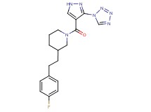 3-[2-(4-fluorophenyl)ethyl]-1-{[3-(1H-tetrazol-1-yl)-1H-pyrazol-4-yl]carbonyl}piperidine