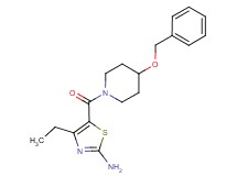 5-{[4-(benzyloxy)-1-piperidinyl]carbonyl}-4-ethyl-1,3-thiazol-2-amine