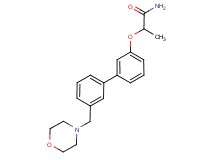 2-{[3'-(morpholin-4-ylmethyl)biphenyl-3-yl]oxy}propanamide