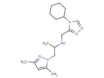 N-[(4-cyclohexyl-4H-1,2,4-triazol-3-yl)methyl]-1-(3,5-dimethyl-1H-pyrazol-1-yl)propan-2-amine