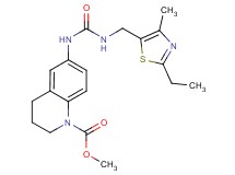 methyl 6-[({[(2-ethyl-4-methyl-1,3-thiazol-5-yl)methyl]amino}carbonyl)amino]-3,4-dihydroquinoline-1(2H)-carboxylate