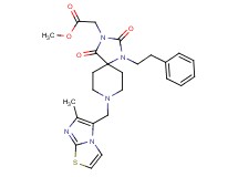 methyl [8-[(6-methylimidazo[2,1-b][1,3]thiazol-5-yl)methyl]-2,4-dioxo-1-(2-phenylethyl)-1,3,8-triazaspiro[4.5]dec-3-yl]acetate