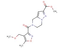 methyl 5-{[4-(methoxymethyl)-5-methylisoxazol-3-yl]carbonyl}-4,5,6,7-tetrahydropyrazolo[1,5-a]pyrazine-2-carboxylate