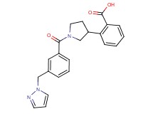 2-{1-[3-(1H-pyrazol-1-ylmethyl)benzoyl]-3-pyrrolidinyl}benzoic acid