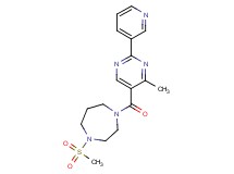1-[(4-methyl-2-pyridin-3-ylpyrimidin-5-yl)carbonyl]-4-(methylsulfonyl)-1,4-diazepane