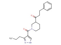 3-phenyl-1-{1-[(3-propyl-1H-pyrazol-4-yl)carbonyl]-3-piperidinyl}-1-propanone