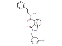 (3aR*,6S*)-N-methyl-2-(3-methylbenzyl)-1-oxo-N-(2-pyridin-2-ylethyl)-1,2,3,6,7,7a-hexahydro-3a,6-epoxyisoindole-7-carboxamide