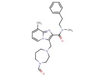 3-[(4-formyl-1,4-diazepan-1-yl)methyl]-N,8-dimethyl-N-(2-phenylethyl)imidazo[1,2-a]pyridine-2-carboxamide