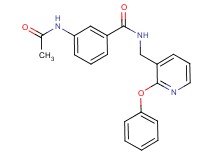 3-(acetylamino)-N-[(2-phenoxy-3-pyridinyl)methyl]benzamide