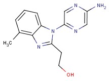 2-[1-(5-aminopyrazin-2-yl)-4-methyl-1H-benzimidazol-2-yl]ethanol