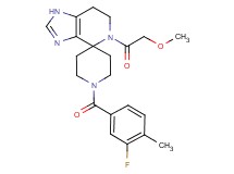 1'-(3-fluoro-4-methylbenzoyl)-5-(methoxyacetyl)-1,5,6,7-tetrahydrospiro[imidazo[4,5-c]pyridine-4,4'-piperidine]