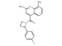 4-{[2-(4-fluorophenyl)-1-azetidinyl]carbonyl}-2,8-dimethylquinoline