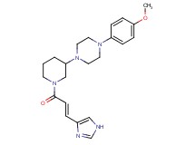 1-{1-[(2E)-3-(1H-imidazol-4-yl)-2-propenoyl]-3-piperidinyl}-4-(4-methoxyphenyl)piperazine