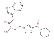 2-(1H-indol-3-yl)-N-methyl-N-{2-[4-(1-piperidinylcarbonyl)-1H-1,2,3-triazol-1-yl]ethyl}acetamide
