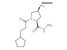 (2S,4S)-4-amino-1-(3-cyclopentylpropanoyl)-N-methylpyrrolidine-2-carboxamide