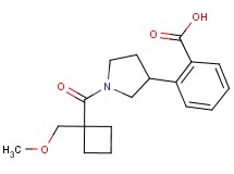 2-(1-{[1-(methoxymethyl)cyclobutyl]carbonyl}-3-pyrrolidinyl)benzoic acid