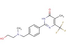 2-(4-{[(2-hydroxyethyl)(methyl)amino]methyl}phenyl)-5-methyl-6-(trifluoromethyl)-4(3H)-pyrimidinone