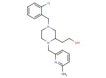 2-{4-(2-chlorobenzyl)-1-[(6-methyl-2-pyridinyl)methyl]-2-piperazinyl}ethanol