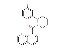 8-{[2-(3-fluorophenyl)-1-piperidinyl]carbonyl}quinoline