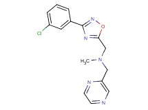 1-[3-(3-chlorophenyl)-1,2,4-oxadiazol-5-yl]-N-methyl-N-(2-pyrazinylmethyl)methanamine