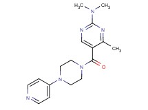N,N,4-trimethyl-5-{[4-(4-pyridinyl)-1-piperazinyl]carbonyl}-2-pyrimidinamine