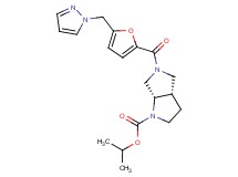 isopropyl (3aS,6aS)-5-[5-(1H-pyrazol-1-ylmethyl)-2-furoyl]hexahydropyrrolo[3,4-b]pyrrole-1(2H)-carboxylate