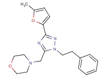 4-{[3-(5-methyl-2-furyl)-1-(2-phenylethyl)-1H-1,2,4-triazol-5-yl]methyl}morpholine