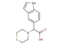 1H-indol-5-yl(thiomorpholin-4-yl)acetic acid