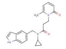 N-cyclopropyl-N-(1H-indol-5-ylmethyl)-3-(6-methyl-2-oxopyridin-1(2H)-yl)propanamide