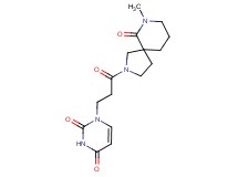 1-[3-(7-methyl-6-oxo-2,7-diazaspiro[4.5]dec-2-yl)-3-oxopropyl]pyrimidine-2,4(1H,3H)-dione