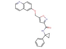 N-(1-phenylcyclopropyl)-5-[(6-quinolinyloxy)methyl]-3-isoxazolecarboxamide