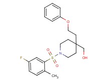 [1-[(5-fluoro-2-methylphenyl)sulfonyl]-4-(2-phenoxyethyl)-4-piperidinyl]methanol