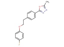 2-{4-[2-(4-fluorophenoxy)ethyl]phenyl}-5-methyl-1,3,4-oxadiazole