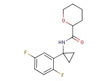 N-[1-(2,5-difluorophenyl)cyclopropyl]tetrahydro-2H-pyran-2-carboxamide