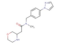 N-methyl-2-(3-morpholinyl)-N-[4-(1H-pyrazol-1-yl)benzyl]acetamide hydrochloride