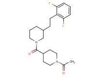 1-[(1-acetyl-4-piperidinyl)carbonyl]-3-[2-(2,6-difluorophenyl)ethyl]piperidine