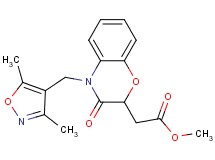methyl {4-[(3,5-dimethylisoxazol-4-yl)methyl]-3-oxo-3,4-dihydro-2H-1,4-benzoxazin-2-yl}acetate