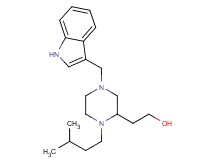 2-[4-(1H-indol-3-ylmethyl)-1-(3-methylbutyl)-2-piperazinyl]ethanol