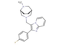 2-(4-fluorophenyl)-3-{[(1S*,5R*)-6-methyl-3,6-diazabicyclo[3.2.2]non-3-yl]methyl}imidazo[1,2-a]pyridine