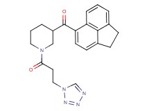 1,2-dihydro-5-acenaphthylenyl{1-[3-(1H-tetrazol-1-yl)propanoyl]-3-piperidinyl}methanone
