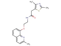 2-(2,4-dimethyl-1,3-thiazol-5-yl)-N-{2-[(2-methylquinolin-8-yl)oxy]ethyl}acetamide