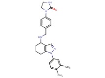 1-[4-({[1-(3,4-dimethylphenyl)-4,5,6,7-tetrahydro-1H-indazol-4-yl]amino}methyl)phenyl]-2-imidazolidinone