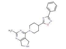 2-methyl-4-[4-(3-phenyl-1,2,4-oxadiazol-5-yl)-1-piperidinyl]-6,7-dihydro-5H-pyrrolo[3,4-d]pyrimidine